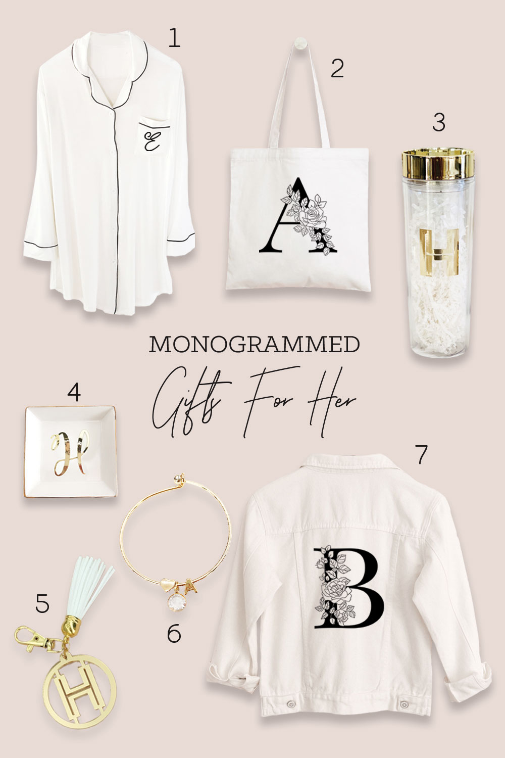 Monogrammed gifts 2024 for girls