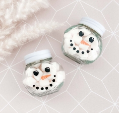 Snowman Candy Jar Favors (Set of 6)