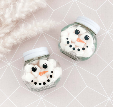 Snowman Candy Jar Favors (Set of 6)