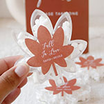 Personalized Leaf Acrylic Favor Boxes