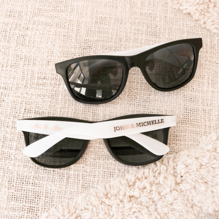 150 TWO SIDED Personalized Wedding Favor Sunglasses Custom 