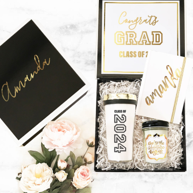 Black & White Graduation Gift Boxes