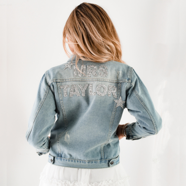 Custom Sparkle Denim Jacket