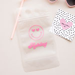 Personalized Heart Eyes Drink Pouch