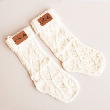 Personalized Cable Knit Stocking