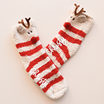 Personalized Reindeer Socks
