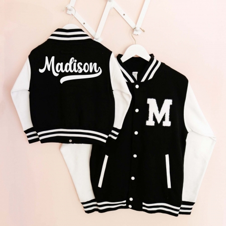 Custom Designed Varsity Letterman Jacket with Set-In Sleeves