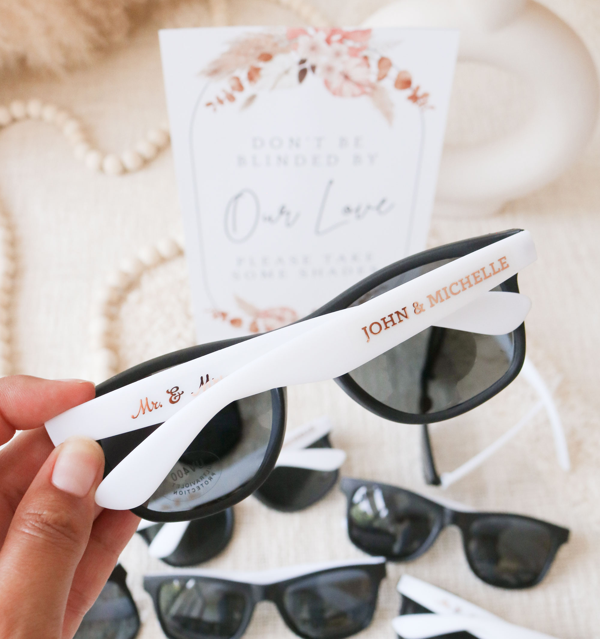 Personalized Wedding Sunglasses