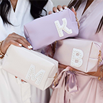 Pearl Monogram Makeup Bag