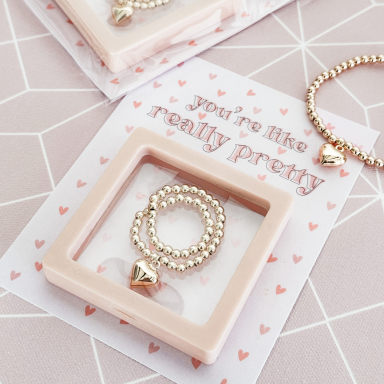 Valentine Gold Heart Bracelet