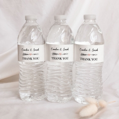 Wedding Water Bottle Labels - Floral