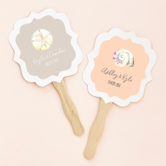 Personalized Tropical Beach Paddle Fans