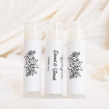 Floral Lip Balm Favors