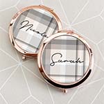 Plaid Mirror Compacts