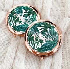 Compact Mirrors - Palm Leaf