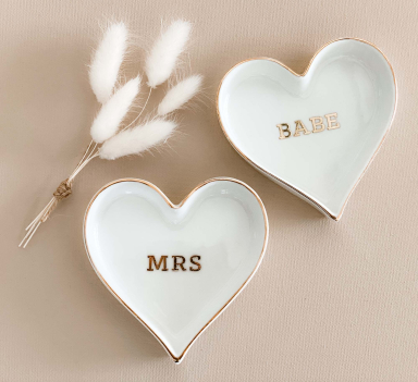 Wedding Heart Ring Dish