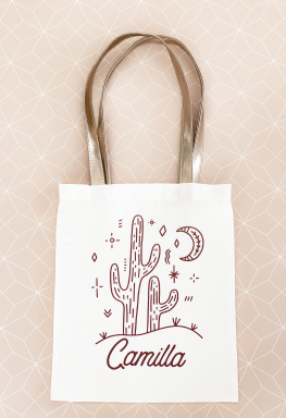 Desert Cactus Tote Bag