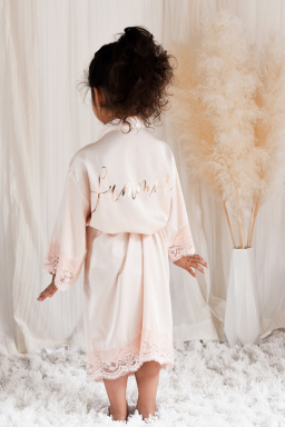 Personalized Girls Robe - Satin Lace