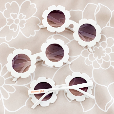 Pop The Party 2 Pieces Round Flower Sunglasses Flower Shaped Sunglasses  Cute Outdoor Beach Sunglasses Eyewear for Kids.(Pink) : Amazon.in: Clothing  & Accessories