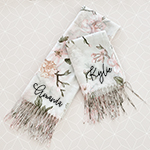 Personalized Floral Scarf