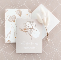 Floral Bridesmaid Proposal Cards