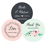 Wedding Favor Labels - Floral