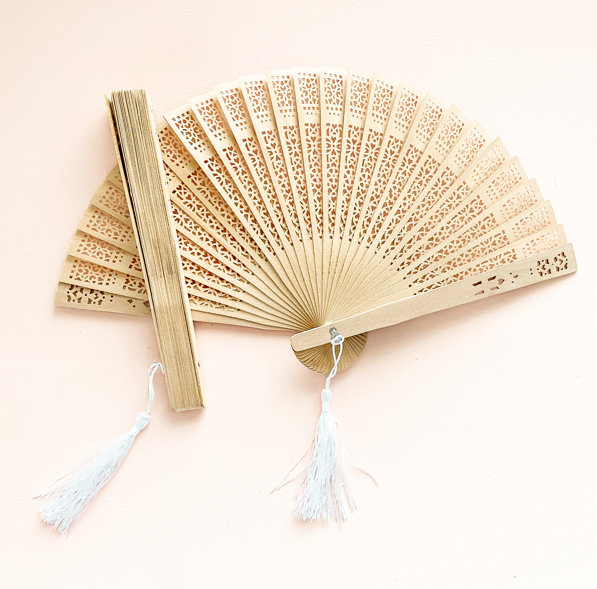 Haus And Garten Sandalwood Fan Favor Bridal Shower Wedding Favor Outdoor