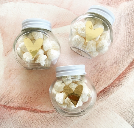 Heart Candy Jar Favors (set of 6)