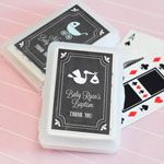 Chalkboard Baby Shower Personalized Playing Cards