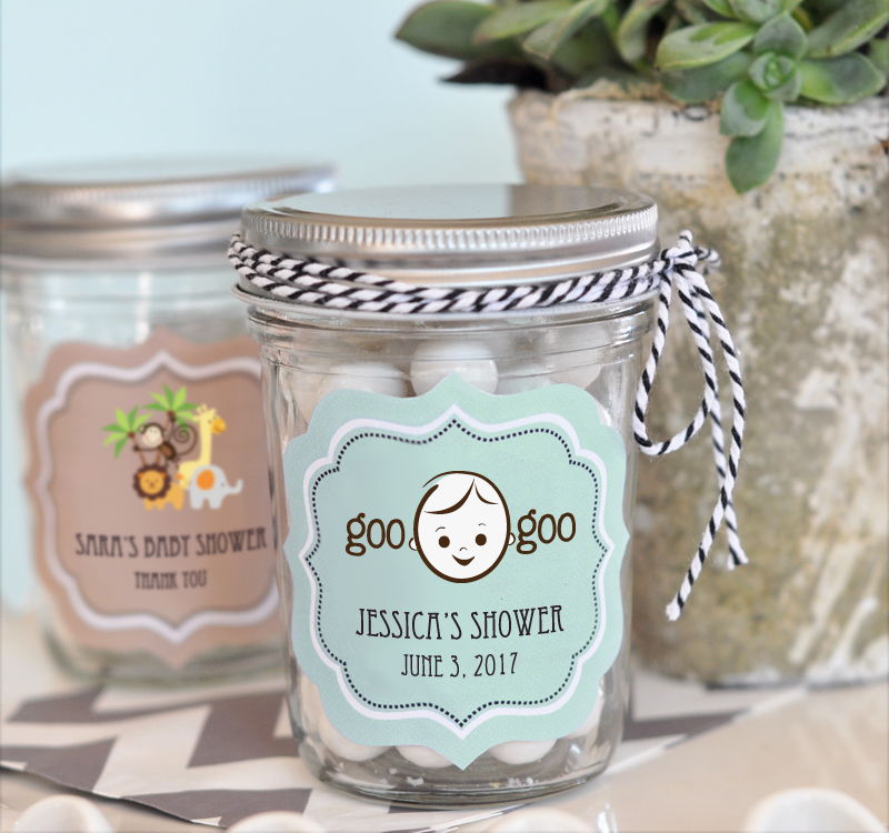 24 pcs - Personalized Mini Mason Jar-Heart Baby Feet- Unique Mini Mason Mug - Baby Shower Favor-Gift Ideas-Mini Mason Jar buy with Handle-DGN198