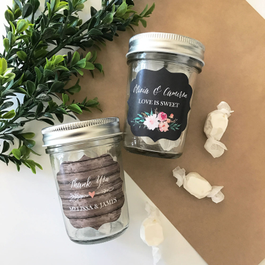 Mini Mason Jars - Floral Garden