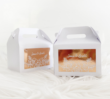 Foil Mini Gable Boxes (set of 12)