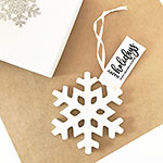 Personalized Snowflake Ornaments