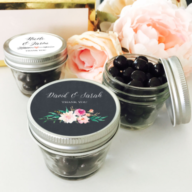 Mason Jar Favors - Floral (4oz)