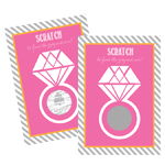 Wedding Ring Scratch Off Game Cards - Pink (Set of 12)