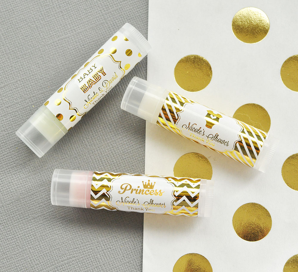 Lip Balm Favors - Foil Baby