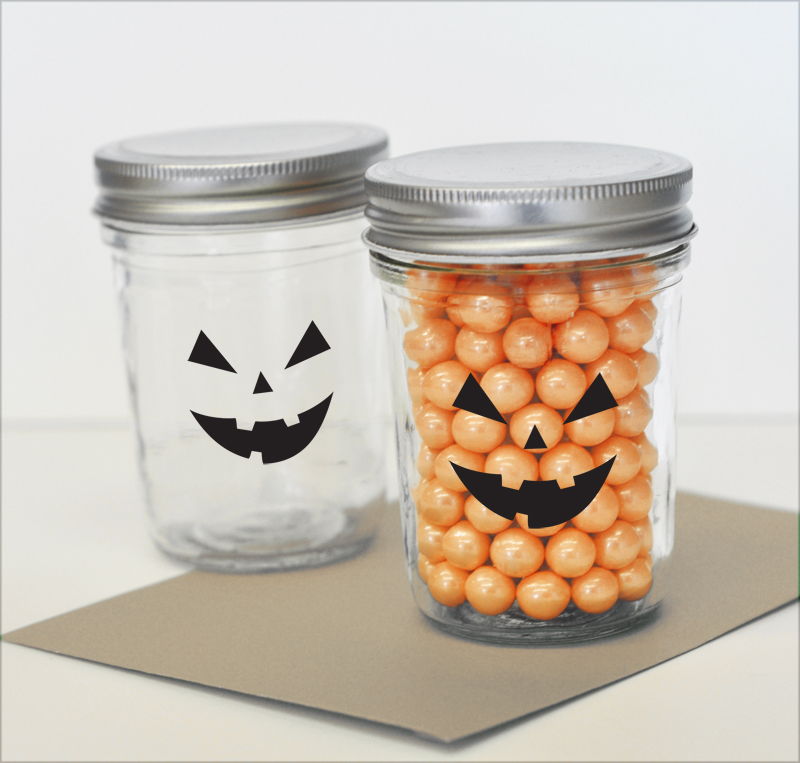 Wedding Favorites: Spooky Face Halloween Stickers (set of 20)