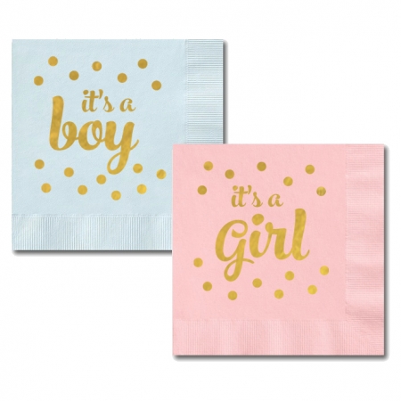 It S A Boy And It S A Girl Napkins Set Of 25