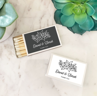 Matchbox Favors - Floral (set of 50)