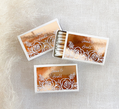 Foil Matchbox Favors (set of 50)