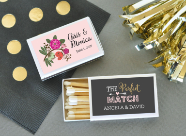 Rustic Garden Match Boxes (set of 50)