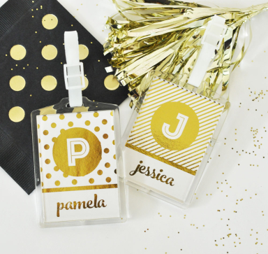 Custom Metallic Foil Luggage Tags