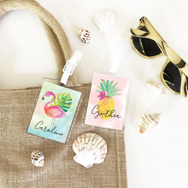 Tropical Luggage Tags