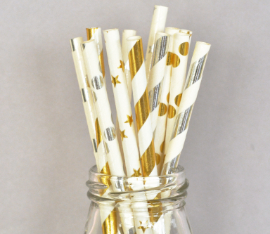 Metallic Foil Straws (set of 25)