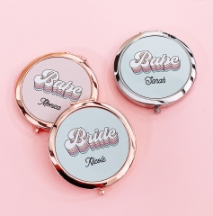 Retro Bride & Babe Mirror Compacts