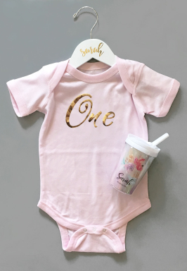 First Birthday Baby Bodysuit