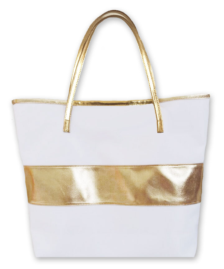 stripe tote bag