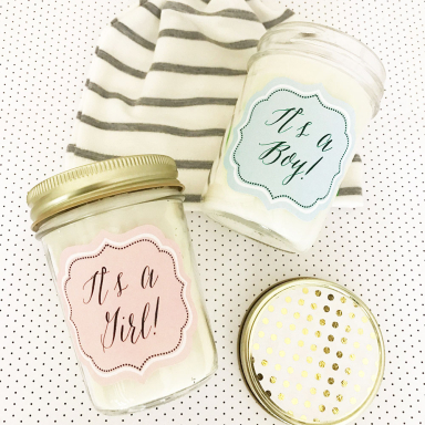 Baby Mason Jar Candle