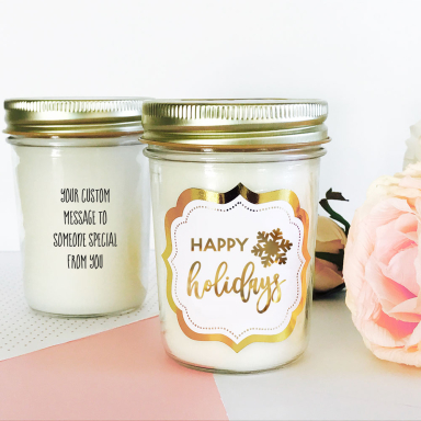 Holiday Mason Jar Candle