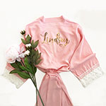 Personalized Cotton Lace Robes